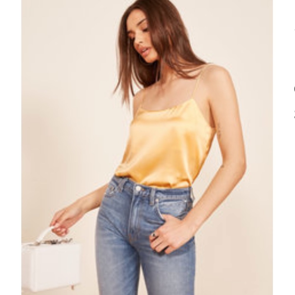 Reformation Gigi Silk Cami sz M